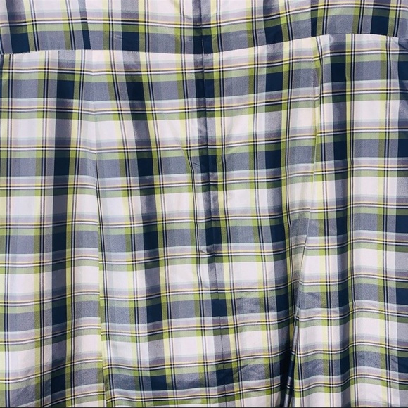 Brooks Brothers silk green Tartan plaid sleeveless dress boat neck size 8 - Picture 11 of 11